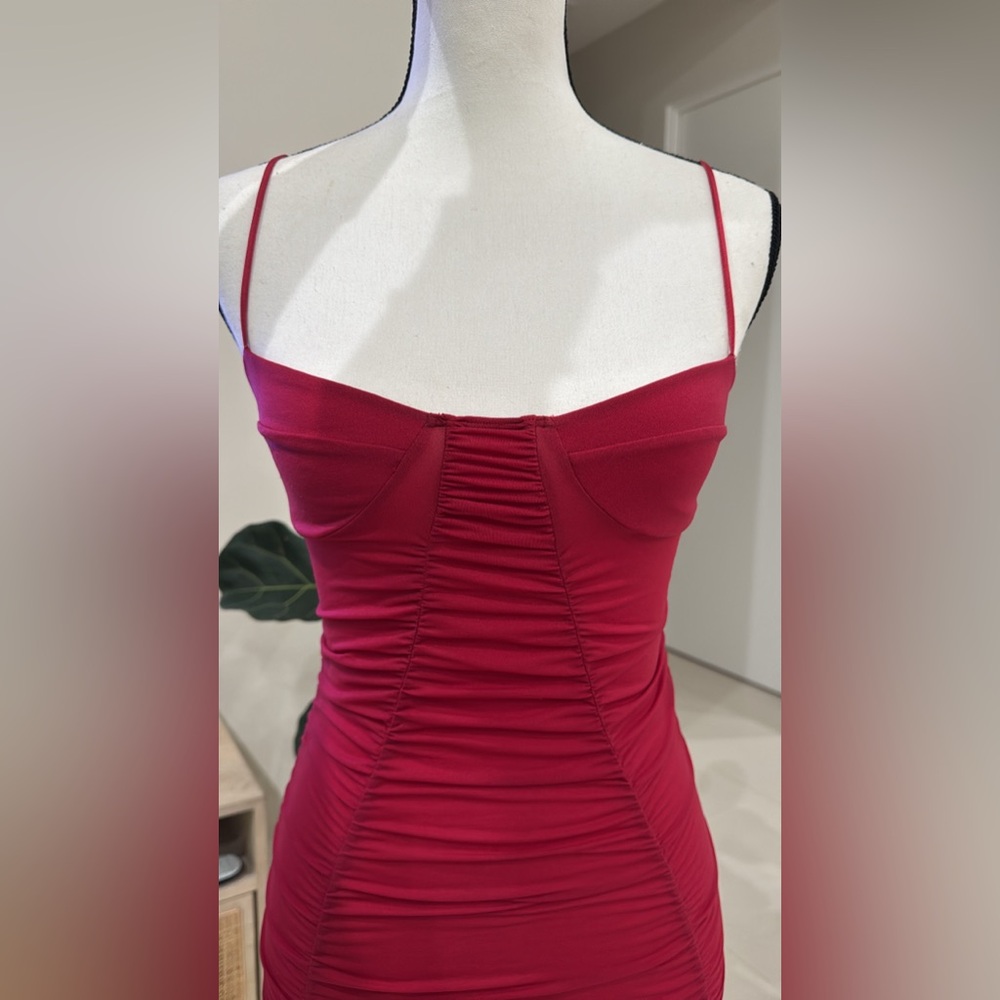 Indah Clothing Salma Dress in Pinot